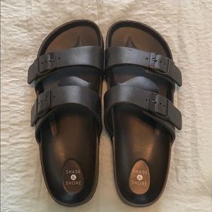 Shade & Shore Black Sandals